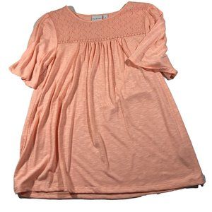 Kim Rogers Shift Shirt in a Peach Color   Size Small